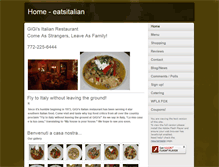 Tablet Screenshot of gigisitalian.com